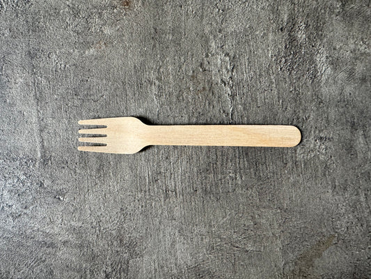 Dhruyu 140mm Birchwood Forks | 100% Biodegradable | Naturally Eco-Friendly | Pack of 500